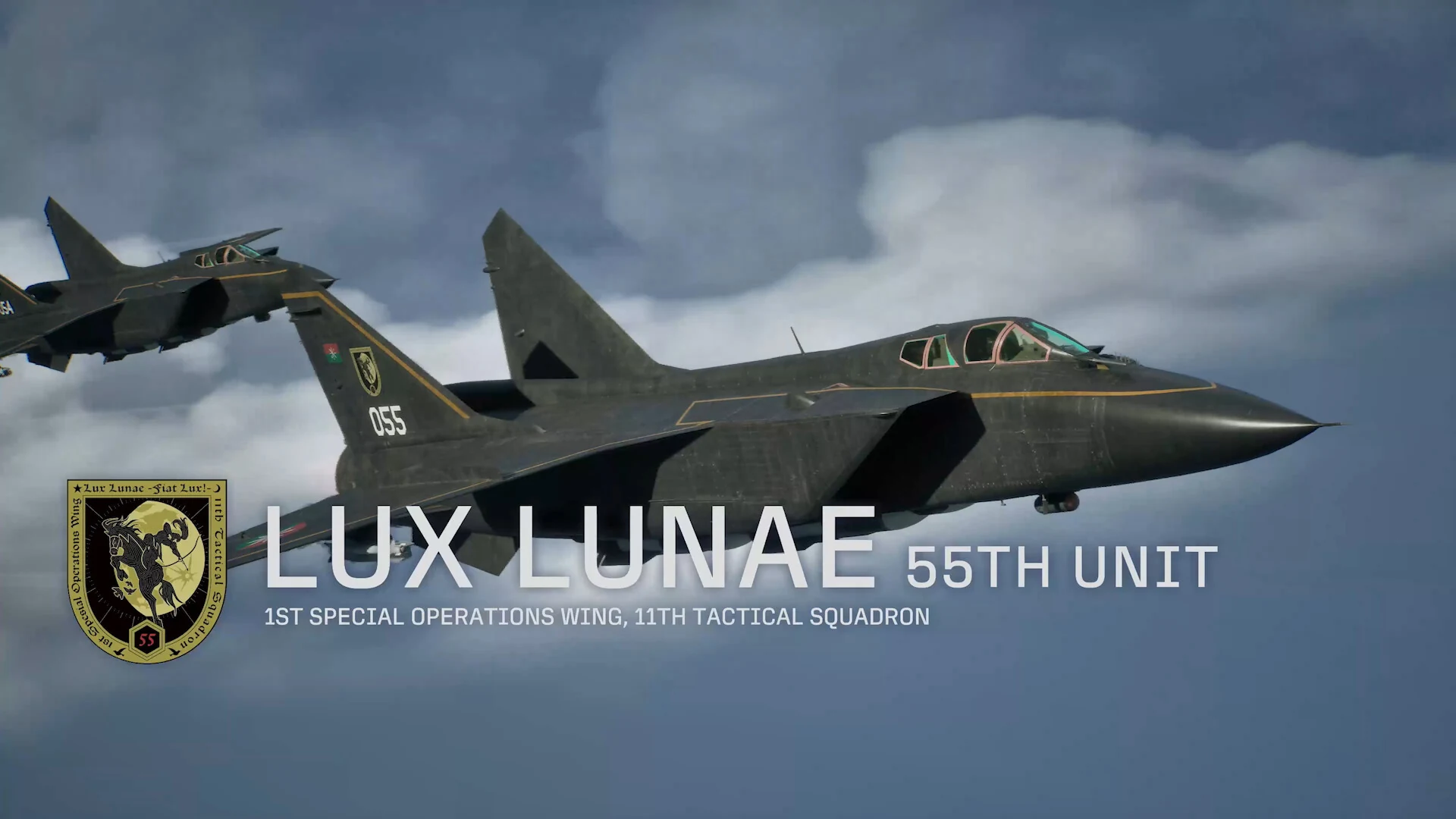 מטוסים שחורים של טייסת Lux Lunae