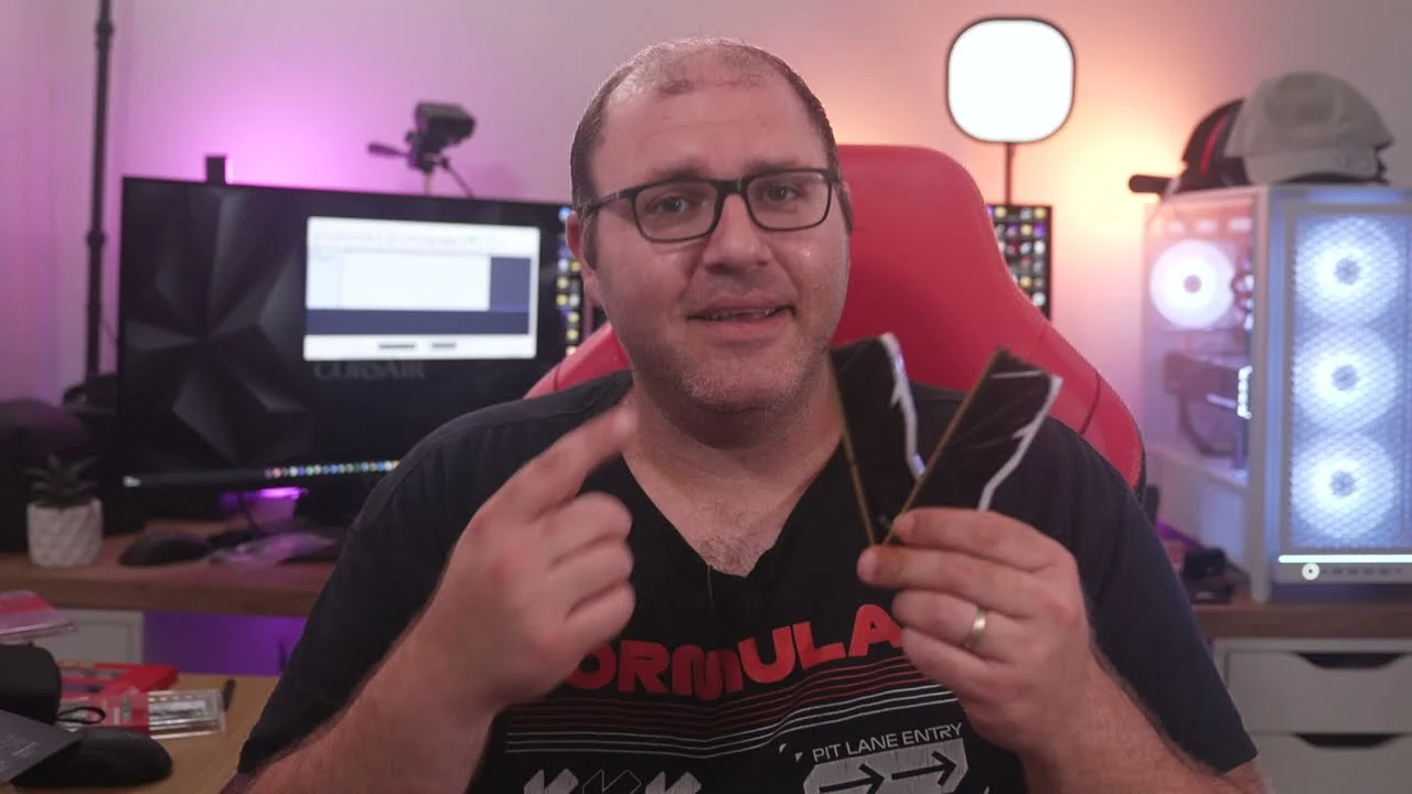 מישל מחזיק סטיקים של זיכרון